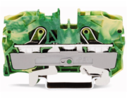 WAGO 2-WIRE Connector PE 10x67,8 mm žluto-Green-2010-1207