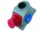 PCE Zásuvka s vypínačem COMBO-POL IP44 32A 400V 3P+Z+N 2x...