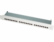 LogiLink Patch Panel - RJ-45 X 24 - Hellšedá, RAL 7035 - 1U - 48.3 cm (19")