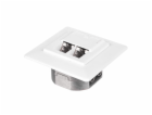 NETRACK 106-34 complete flush-mounted outlet 2xRJ45 8p8c ...