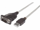 Manhattan USB-A - RS-232 USB kabel 0,45 m průhledný (205153)