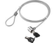 TECHLY 106060 Notebook security cable lock with key 1.4m steel silver