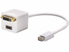 Lindy AV adaptér DVI Mini - DVI-D - HDMI bílý (41003)