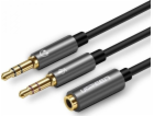 AV adaptér Ugreen Jack 3,5 mm - Jack 3,5 mm x 2 šedý (UGR...