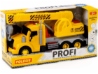 Polesie 86600 Profi motorový autojeřáb, žlutý, světlo, zv...