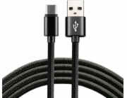 EverActive USB kabel USB kabel - USB-C everActive CBB-2CB 2m s rychlým nabíjením až 3A černá