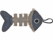 Barry King Kostra ryby Barry King z pevného materiálu, šedá/námořnická modrá 14 x 7,5 cm