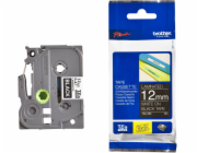Bratrová laminátová páska pro P-Touch, bratr TZE-335 12mm černo/bílý tisk (TZE335)