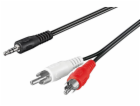 TECHLY 907545 Audio stereo cable Jack 3.5mm to 2x RCA M/M 3m