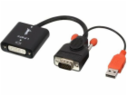 Lindy AV adaptér DVI-I - D-Sub (VGA) + USB-A černý (38184)