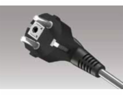 Kabel pro připojení hlídky s PP-50 Unschuko, H03VV-F 3X1, 3M (W-97170) plugin