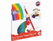 Pastelky Grand Pencil 24 barev, trojúhelníkové, super jemné