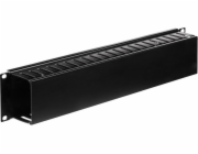 NETRACK 119-001-010-005 cable organizer 19/2U black with cover