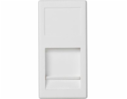 Kontakt-Simon Connect K45 deska pro jednu RJ telekomunikační zásuvku, bílá (KA76/9)