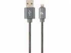 GEMBIRD CC-USB2S-AMLM-2M-BG Premium spiral metal 8-pin ch...