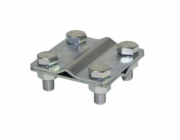 Elko-bis 4-motor Cross Connector 57x57mm galvanized