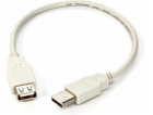 Logo kabelu USB USB-A - USB-A 0,3 m Šedý