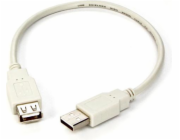 Logo kabelu USB USB-A - USB-A 0,3 m Šedý