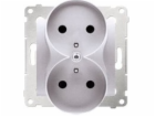 Kontaktní - Simon Simon54 Socket Double Z/U 16A IP20 se s...