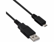 Akyga USB A-MicroB 1.0m/černá  