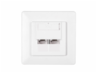 NETRACK 106-24 complete flush-mounted outlet 2xRJ45 8p8c ...