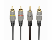 GEMBIRD Kábel, Jack 3,5mm/3x RCA (cinch) 1,5m
