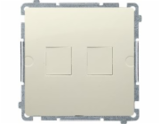 KONTAKTY-SIMON BASIC KRYTOVÁNÍ SINET ICT Socket RJ Keystone Flat Beige (BMPT/12)