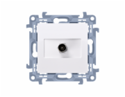 Kontakt-Simon TV anténní zásuvka, jeden konec, bílá (CAK1.01/11)