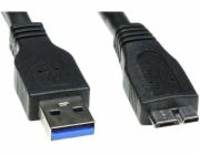USB kabel Logo USB-A - microUSB 2 m Černý