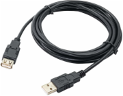 Akyga kabel USB AM-AF 3.0m /černá 