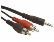 GEMBIRD CCA-458/0.2 audio cable JACK 3.5mm M / 2x RCA  CINCH  M 0.20M