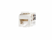 NETRACK 105-02 Keystone Jack RJ45 UTP cat. 5e with clamp white