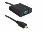 Adapter AV Qoltec HDMI Micro - D-Sub (VGA) + Jack 3.5mm c...