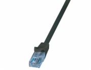 LOGILINK CP3023U LOGILINK - Patch Cable Cat.6A 10GE Home U/UTP EconLine black 0,50m