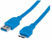 TECHLY 304857 SuperSpeed USB 3.0 cable A male to micro-B male 50 cm blue