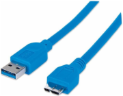 TECHLY 304857 SuperSpeed USB 3.0 cable A male to micro-B male 50 cm blue