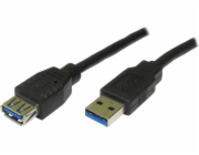 Kabel USB Logo USB-A - USB-A 1,8 m Černý