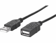 Manhattan USB-A – USB-A kabel USB 1 m černý (308519)