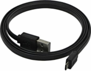 Neutrální USB kabel USB-A - microUSB 0,3 m černý (NULL)