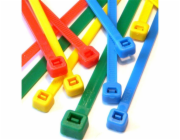 TECHLY 306479 Nylon cable ties 200pcs multicolor