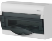 Elektro-plast modulární rozváděč 1 x 14+2 Povrchově namontovaná zelená krabice RN Průhledná kouřová dveře N+PE IP40 (2354-01)