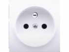 Kontakt-Simon Kryt pro jednu zásuvku s žaluziemi, bílý (D...