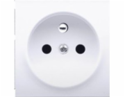 Kontakt-Simon Kryt pro jednu zásuvku s žaluziemi, bílý (DGZ1ZP/11)