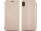 Pouzdro Book Magnetic iPhone Xs Max růžovo-zlaté/růžovo-z...