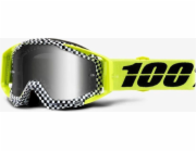 100% RACECRAFT ANDRE (stříbrná zrcadlová skla proti zamlžování + průhledná skla proti zamlžování + 10 skid)