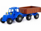 Traktor se síťovým přívěsem
