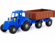 Traktor se síťovým přívěsem