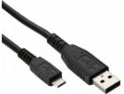 USB kabel Logo USB-A - microUSB 1 m Černý