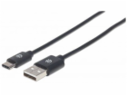 Manhattan USB-A – USB-C USB kabel 2 m černý (354929)