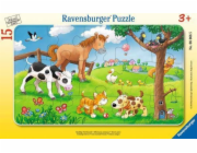 Puzzle 15 prvků milovníků sladkých zvířat